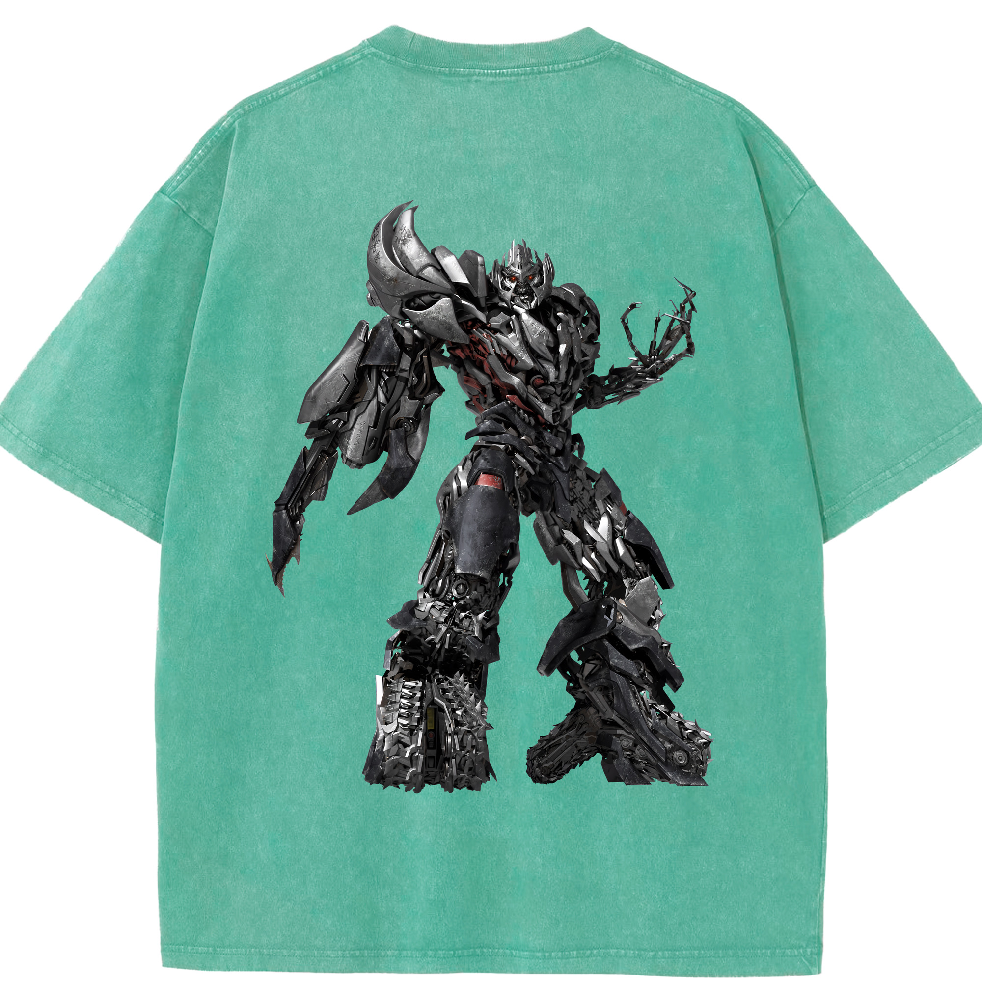 （画像用） Transformers トランスフォーマー 綿100% ヴィンテージ風 半袖Tシャツ（背面プリント）